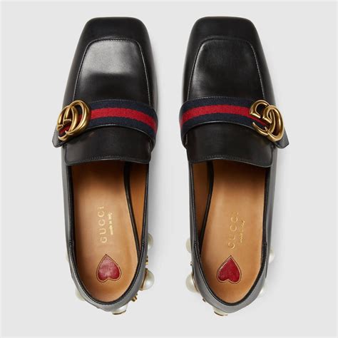 gucci healed loafers|Gucci Loafers .